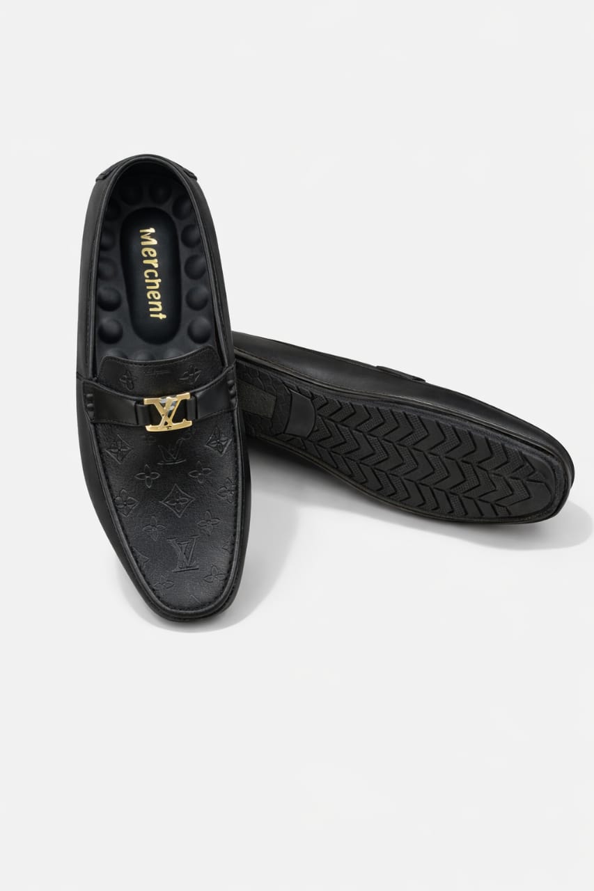Imperial Black Buckle Loafer