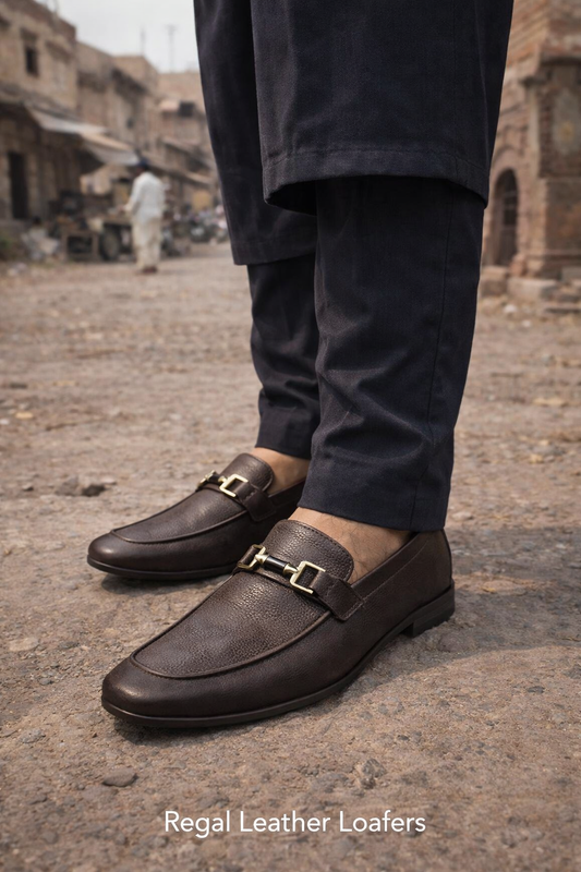 Regal Buckle Leather Loafer