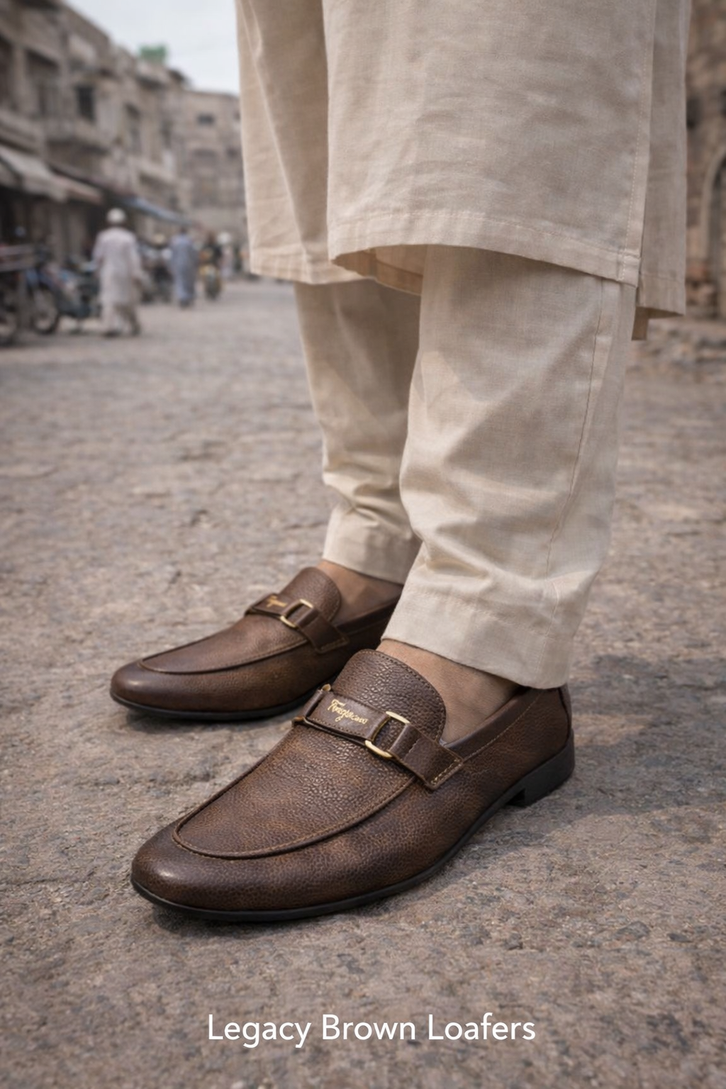 Legacy Brown Buckle Loafer