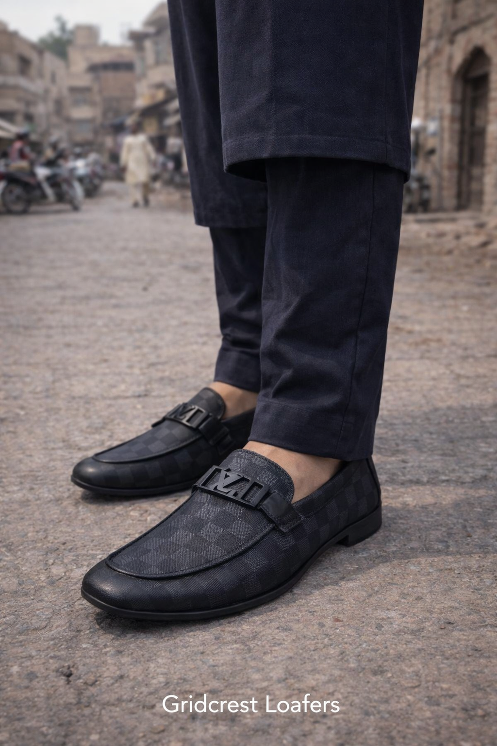 Gridcrest Black Loafer