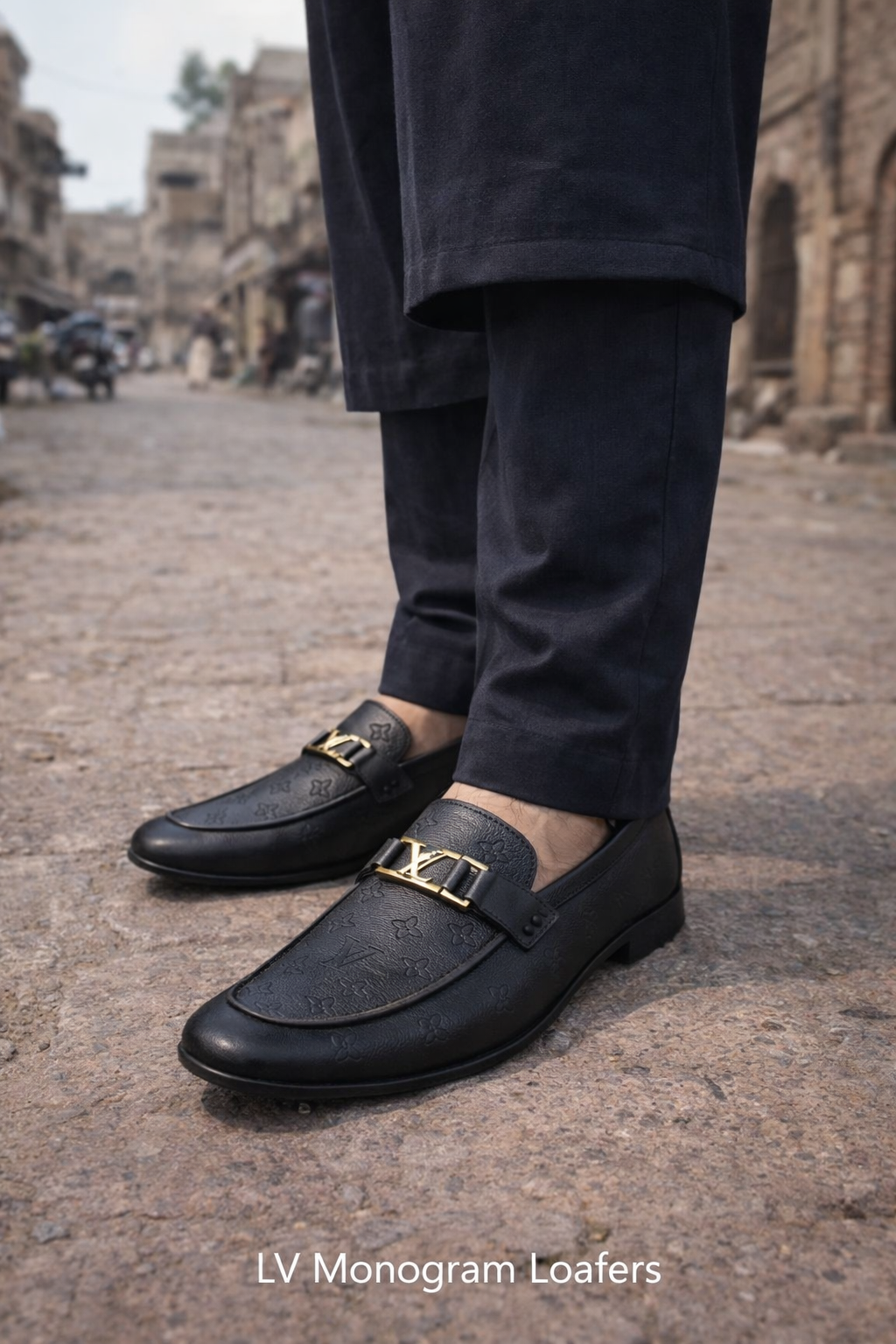 Imperial Black Buckle Loafer